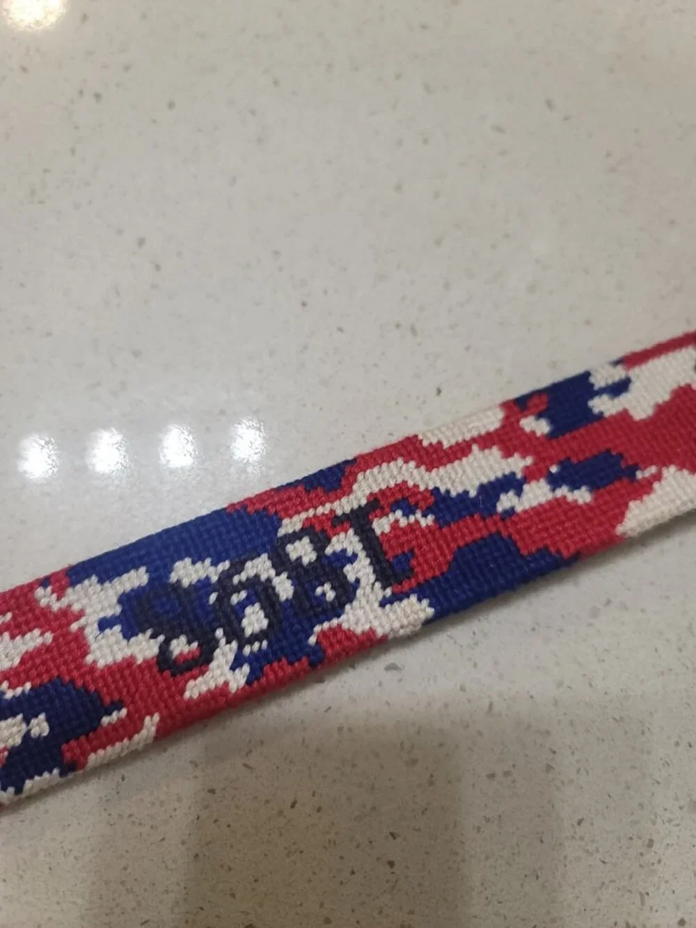Needle Golf belt “1898 Golf Club” Size 34 Muticolor